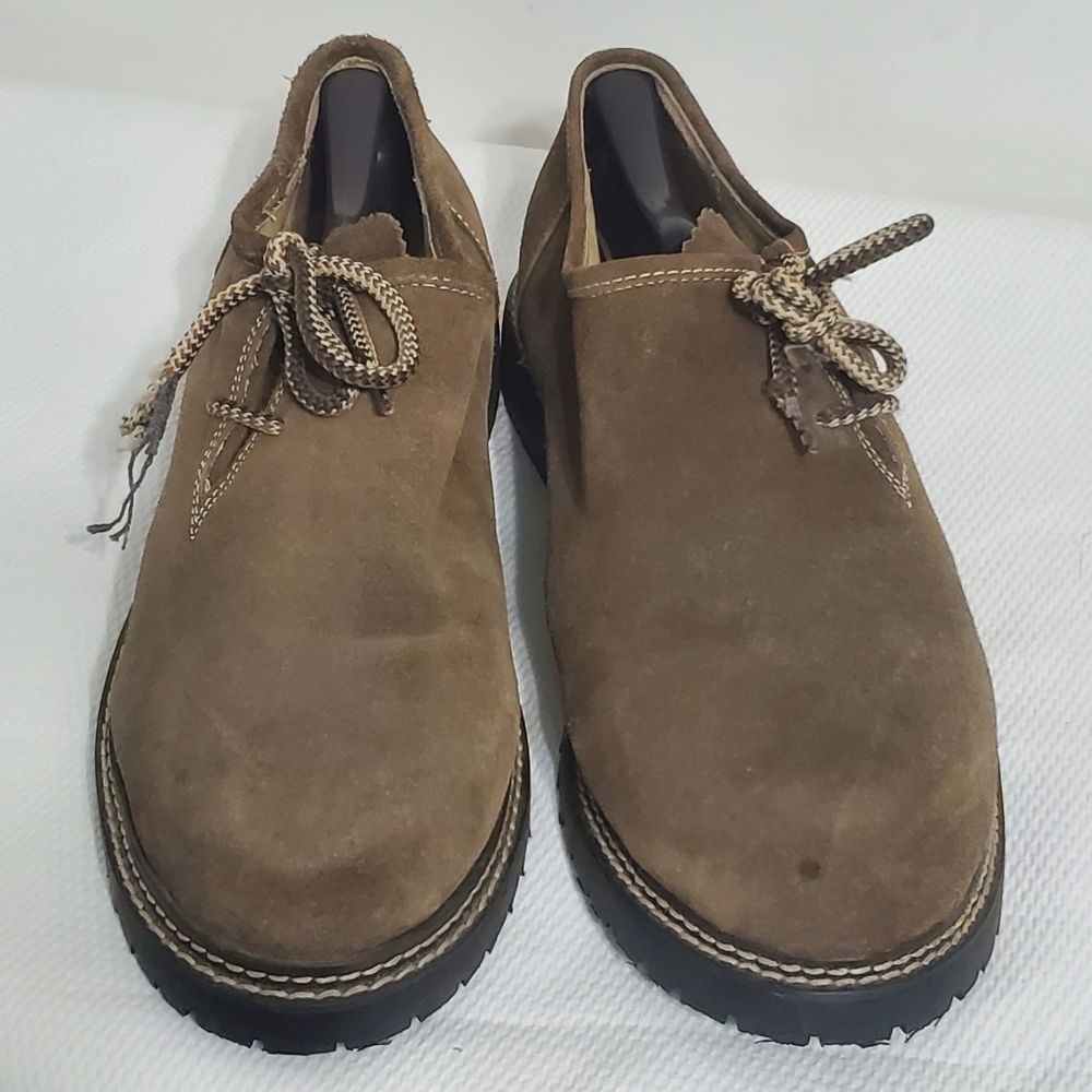 Country Maddox Classic Side Lace Haferl Oxford Style Shoe Suede Upper EU46